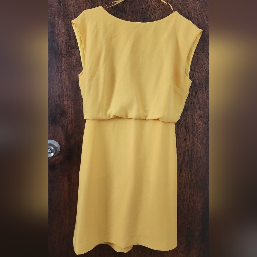 Banana Republic Yellow Midi Dress